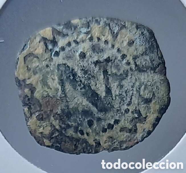 Monedas medievales: DINERO DE VELL&Oacute;N. CARLOS I. CECA DE NAVARRA.