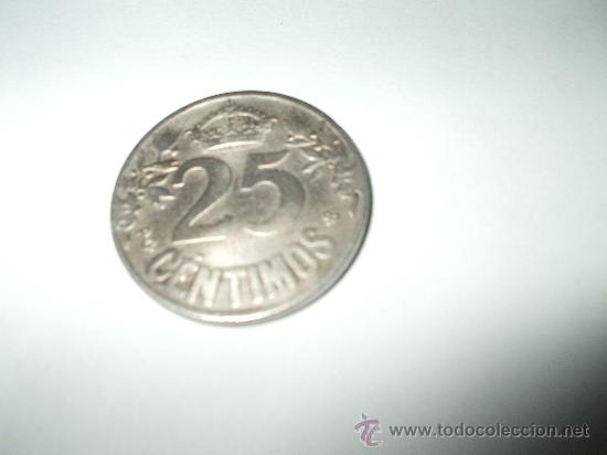 Monedas medievales: Moneda de 25 centimos  ,Espa&ntilde;a1925 - Foto 2
