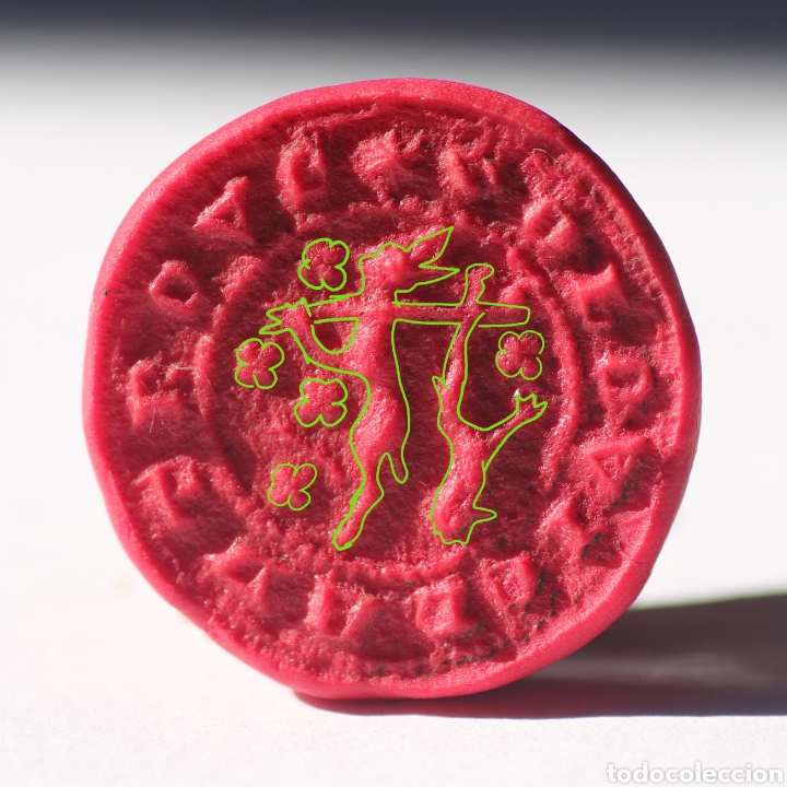 Monedas medievales: SIGILLUM O SELLO DE LACRE MEDIEVAL. PROVIENE DE SUBASTA - Foto 3 - 296698463