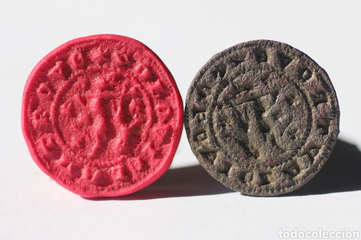 Monedas medievales: SIGILLUM O SELLO DE LACRE MEDIEVAL. PROVIENE DE SUBASTA - Foto 6 - 296698463