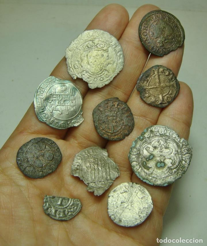 INTERESANTE LOTE DE MONEDAS ESPAÑOLAS MEDIEVALES. (Numismática - Hispania Antigua- Medievales - Otros)