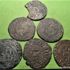 Monedas medievales: ENRIQUE IV, BLANCA DE ROMBO, LOTE DE 6 MONEDAS DIFERENTES CECAS. CU. Lote 320371548