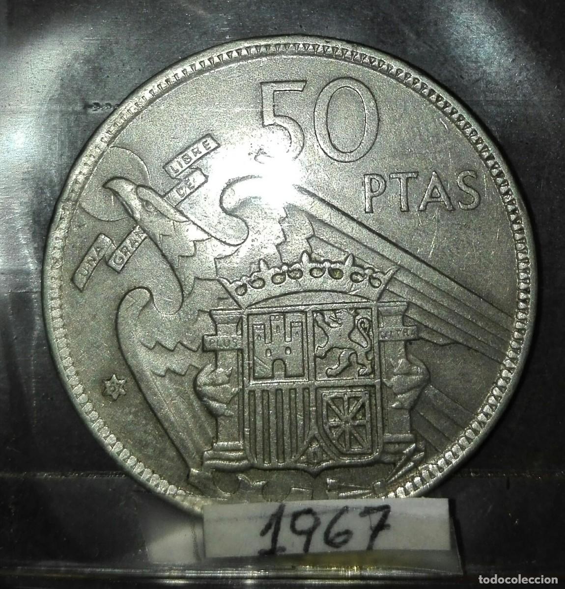 Monedas medievales: Monedas 50 pesetas de Franco - Foto 1