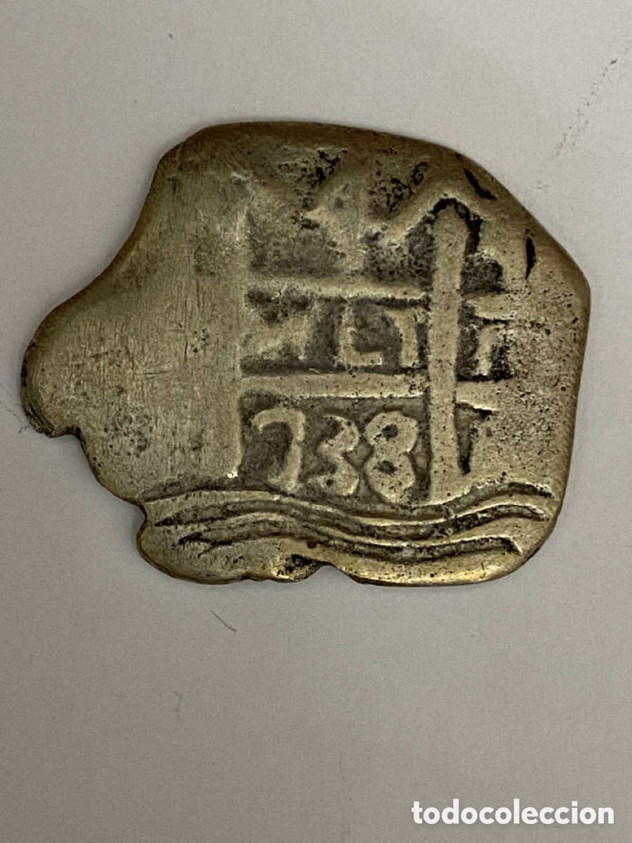 Monedas medievales: Moneda antigua de plata 1738 - Foto 2