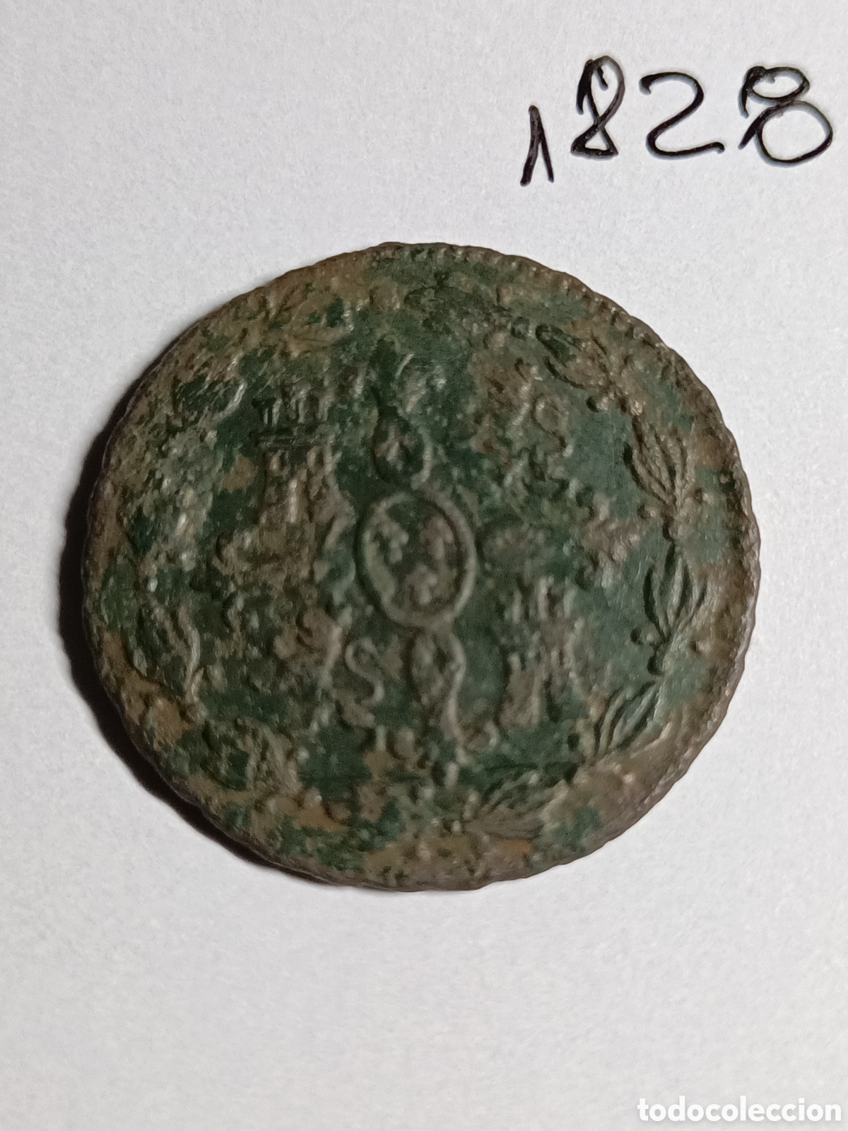 Monedas medievales: SPAIN 4 MARAVEDIS 1828. FERDINAND VII - Foto 1