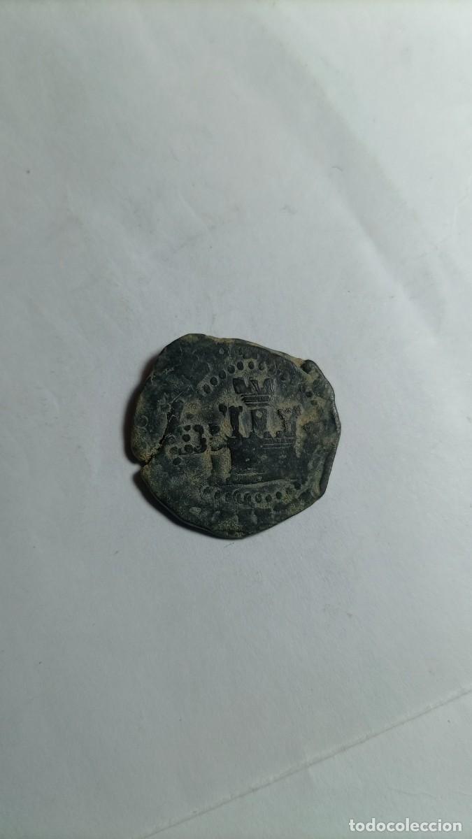 Monedas medievales: FELIPE II - 2 CUARTOS BURGOS - Foto 1