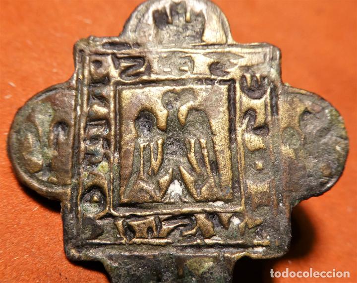 Monedas medievales: Antiguo sello de bronce - Foto 2