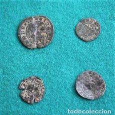 Monedas medievales: CUATRO MONEDAS DE LA EDAD MEDIA