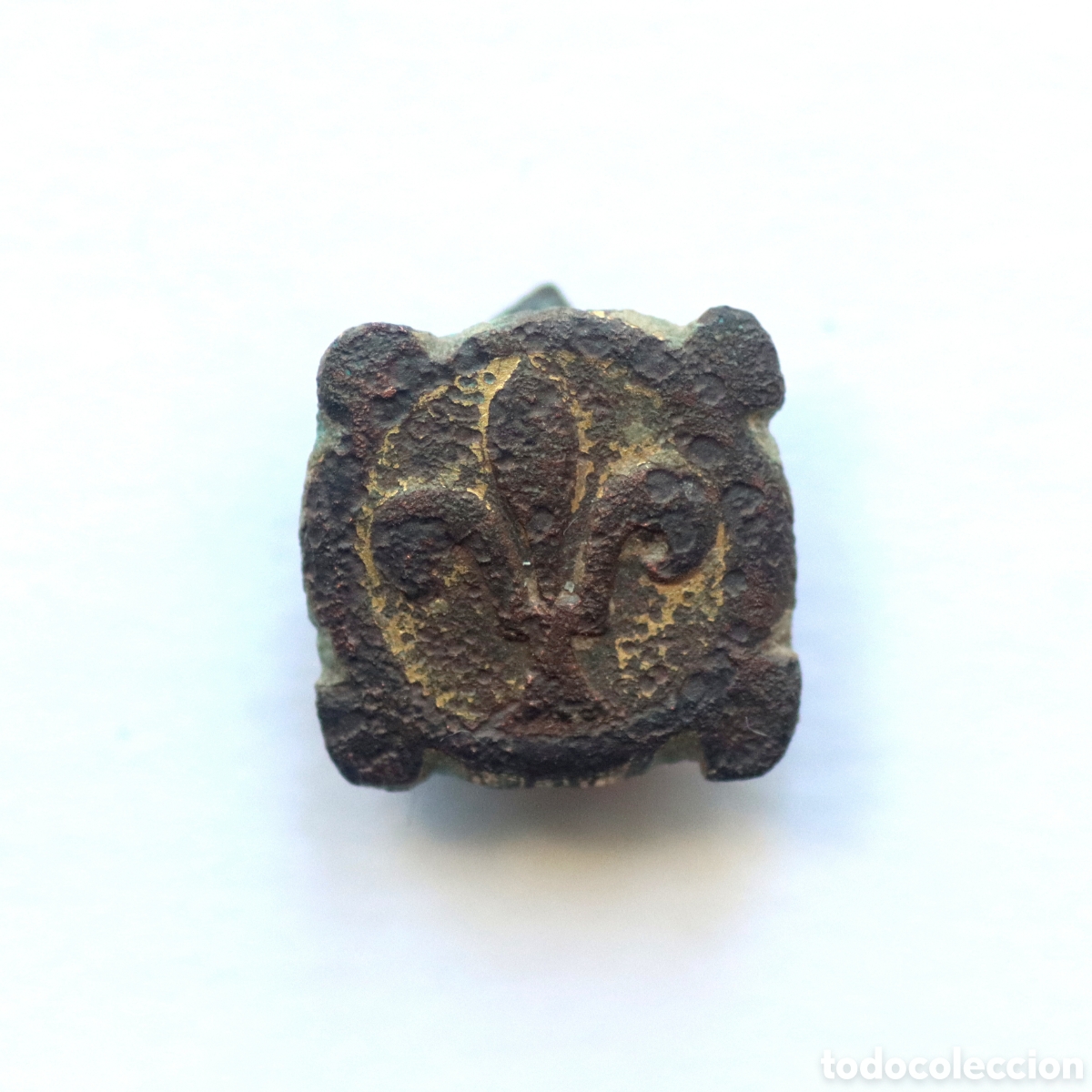 Monedas medievales: APLIQUE MEDIEVAL CON FLOR DE LIS - Foto 1