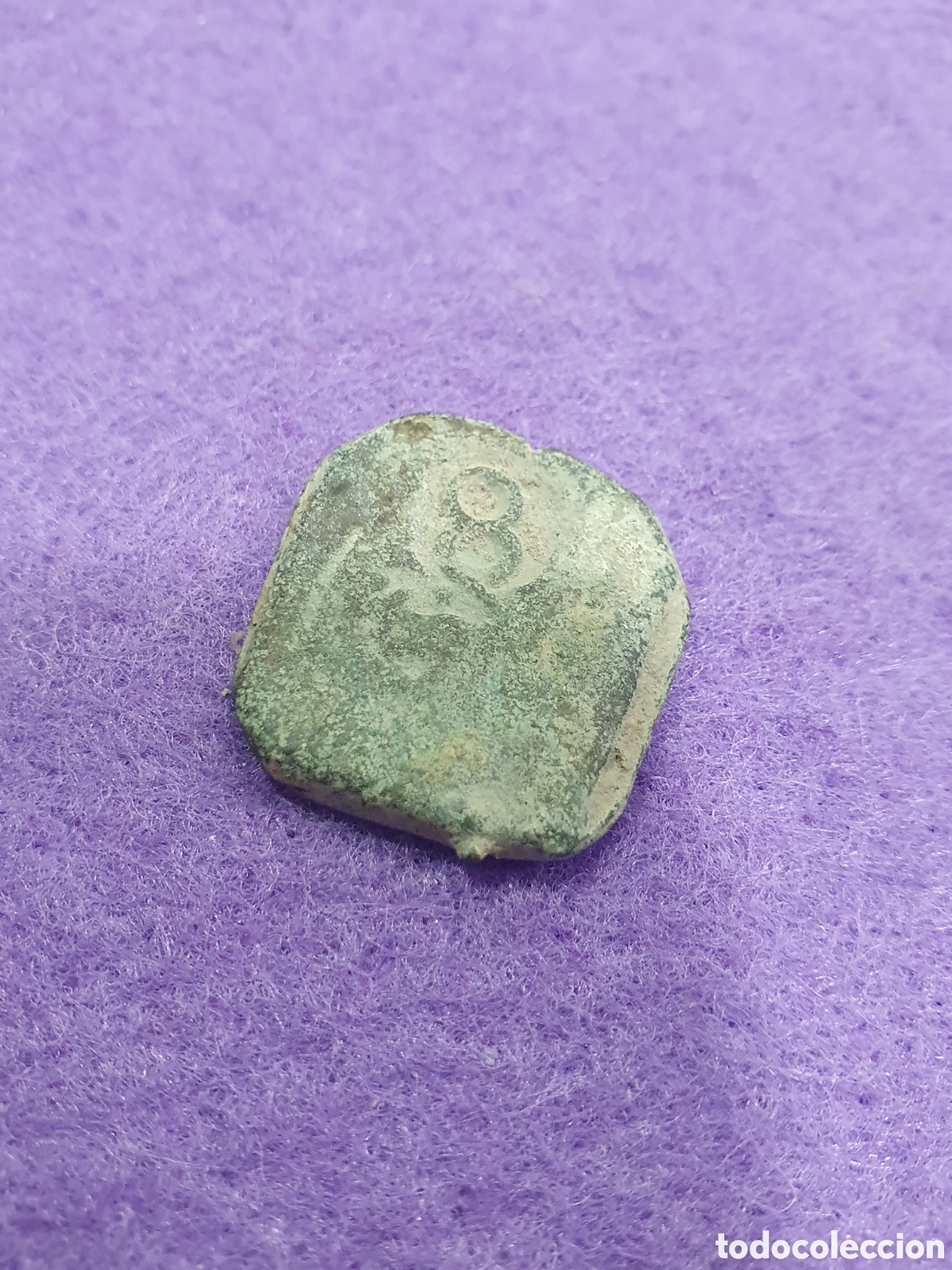 Monedas medievales: Antigua moneda medieval resellada. (L100D) - Foto 2