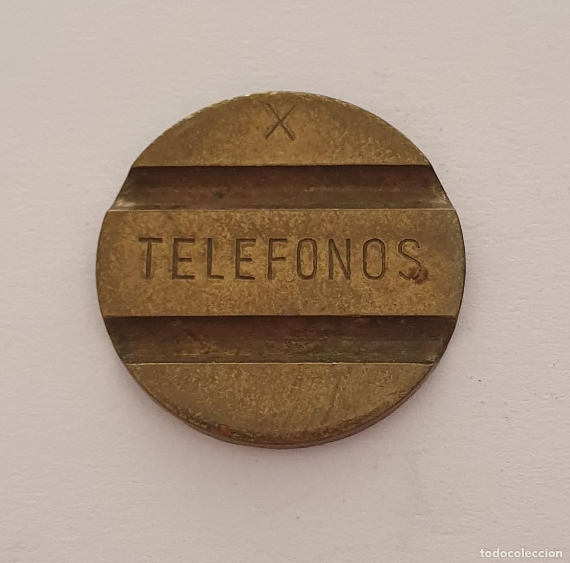 Monedas medievales: FICHA TELEFONO ANTIGUA - Foto 1