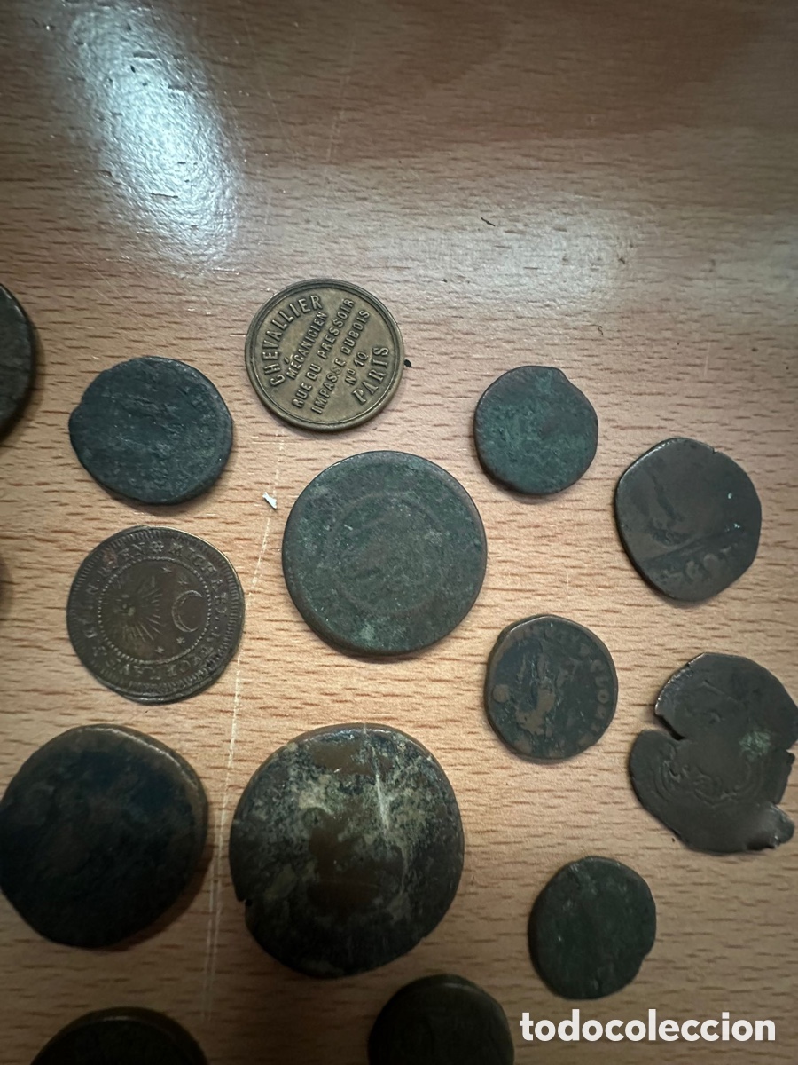 Monedas medievales: Importante lote de monedas romanas ,hispanas - Foto 6