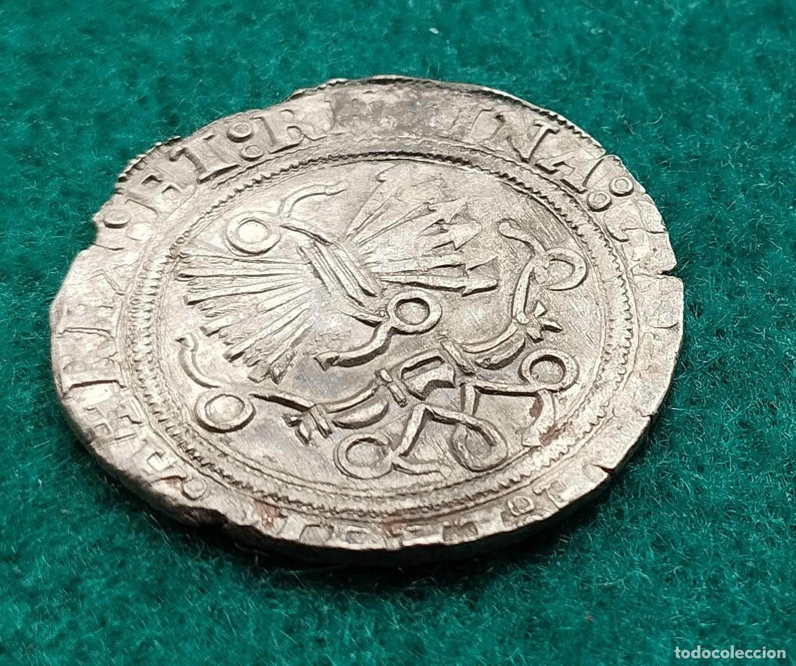 Monedas medievales: Real plata Sevilla Reyes Catolicos - Foto 2