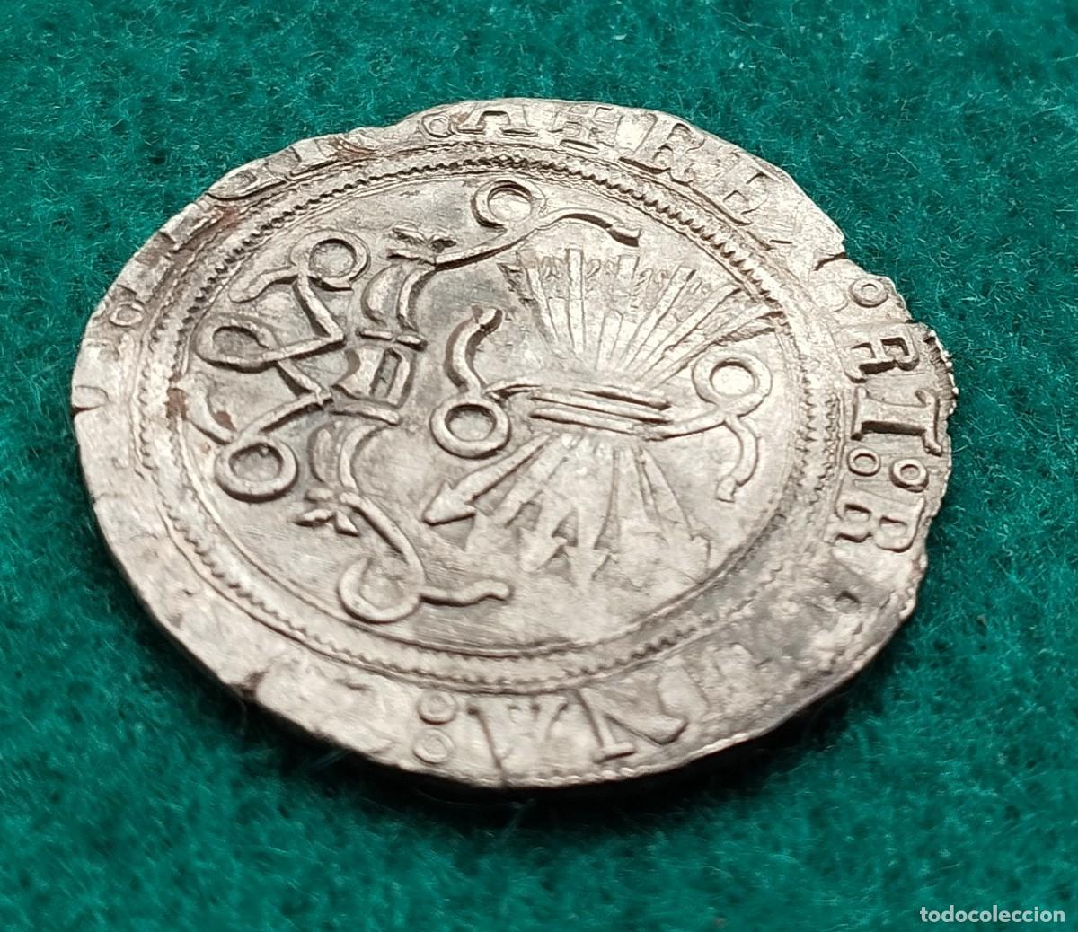 Monedas medievales: Real plata Sevilla Reyes Catolicos - Foto 3