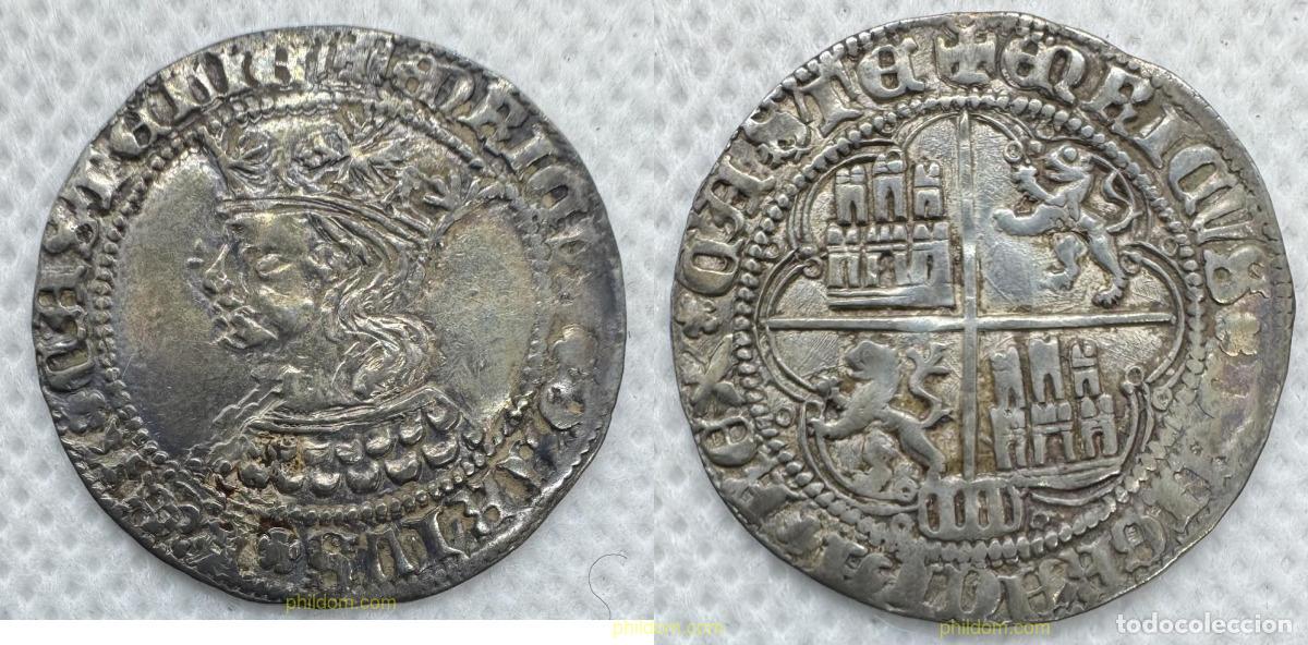 Monedas medievales: 5042 ESPA&Ntilde;A 1454 ENRIC IV 1456-1474 REAL SEGOVIA