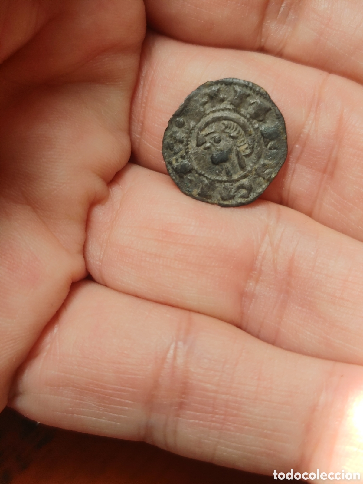 Monedas medievales: Dinero Alfonso VIII. Toledo. - Foto 1
