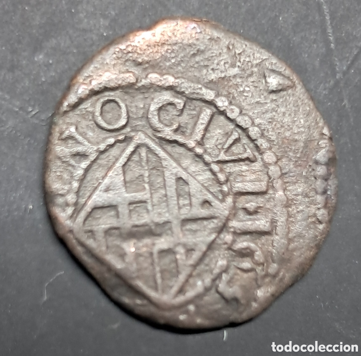 Monedas medievales: Moneda ardit Felipe IV 1654 - Foto 2