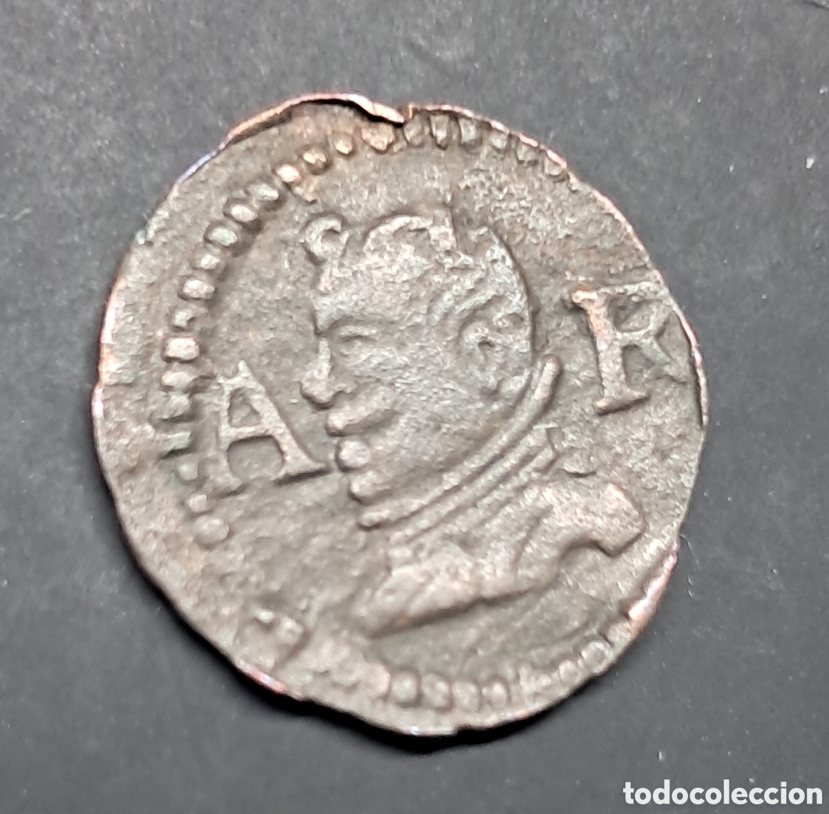 Monedas medievales: Moneda ardit Felipe IV 1654 - Foto 1