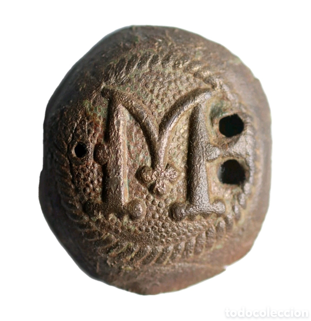 Monedas medievales: PRECIOSO APLIQUE MEDIEVAL CON MONOGRAMA