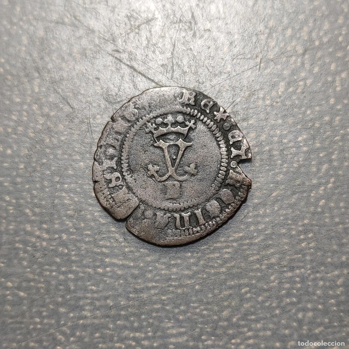 Monedas medievales: ESPA&Ntilde;A BURGOS REYES CATOLICOS BLANCA (1474-1504) SIN MARCAS