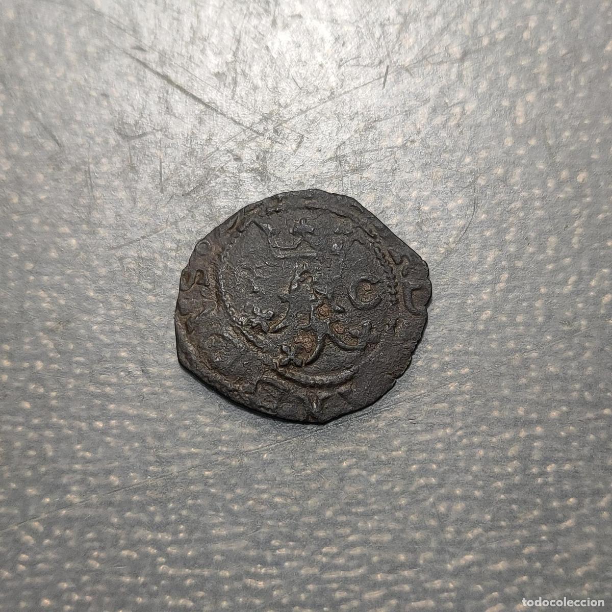 Monedas medievales: ESPA&Ntilde;A CUENCA REYES CATOLICOS BLANCA (1474-1504) UN POCO REPINTADA