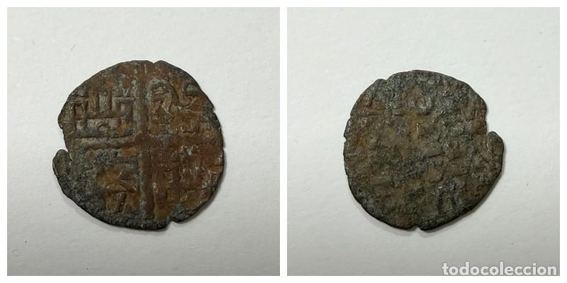 Monedas medievales: MONEDA. DINERO DE ALFONSO X DE LA 1&ordf; GUERRA DE GRANADA ACU&Ntilde;ADO ENTRE 1263 A 1270 DC. VER