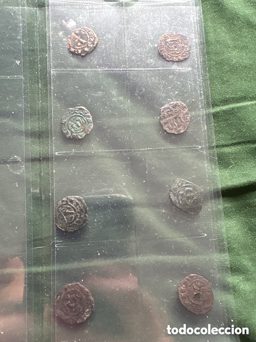 Monedas medievales: Lote monedas, 8 Denaros, Sicilia Medieval (A15)