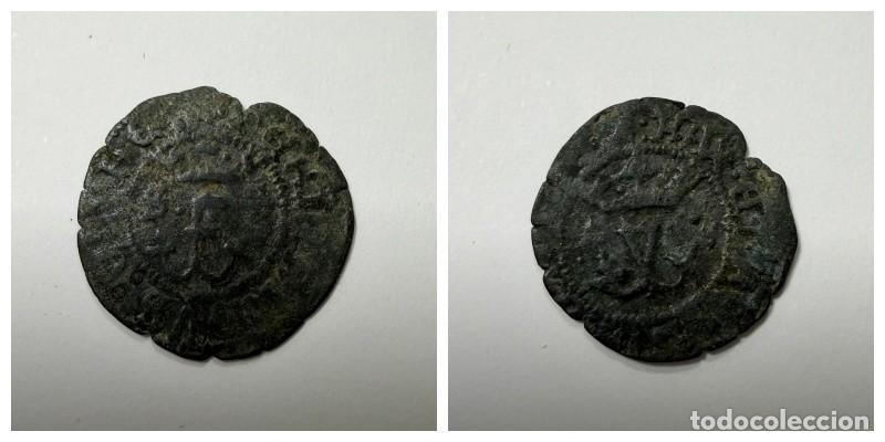 Monedas medievales: MONEDA. BLANCA A NOMBRE DE LOS REYES CATOLICOS. VER