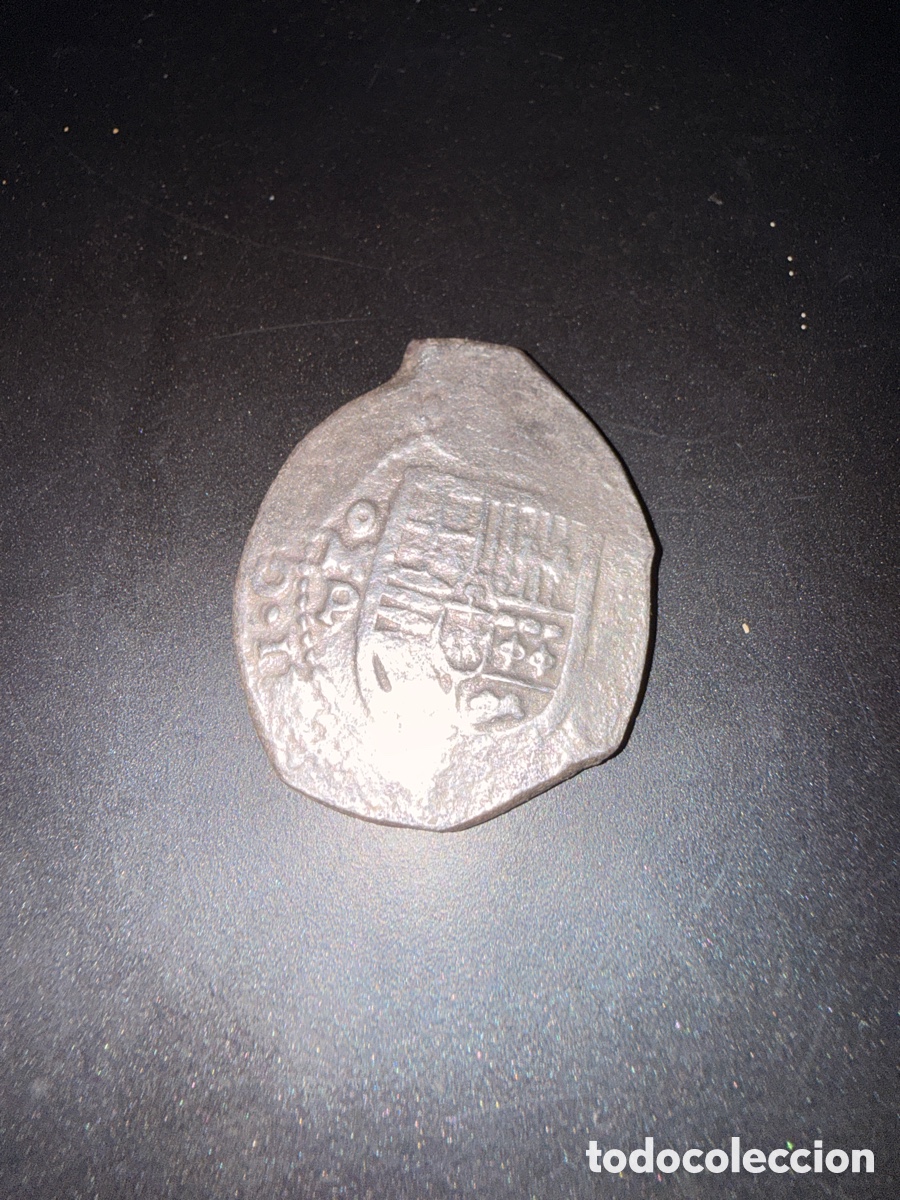 Monedas medievales: Macuquina plata 8 escudos a&ntilde;o 1617