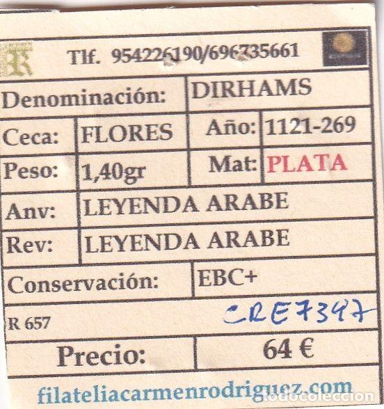 Monedas medievales: CRE7397 MONEDA ARABE DIRHAMS - Foto 3
