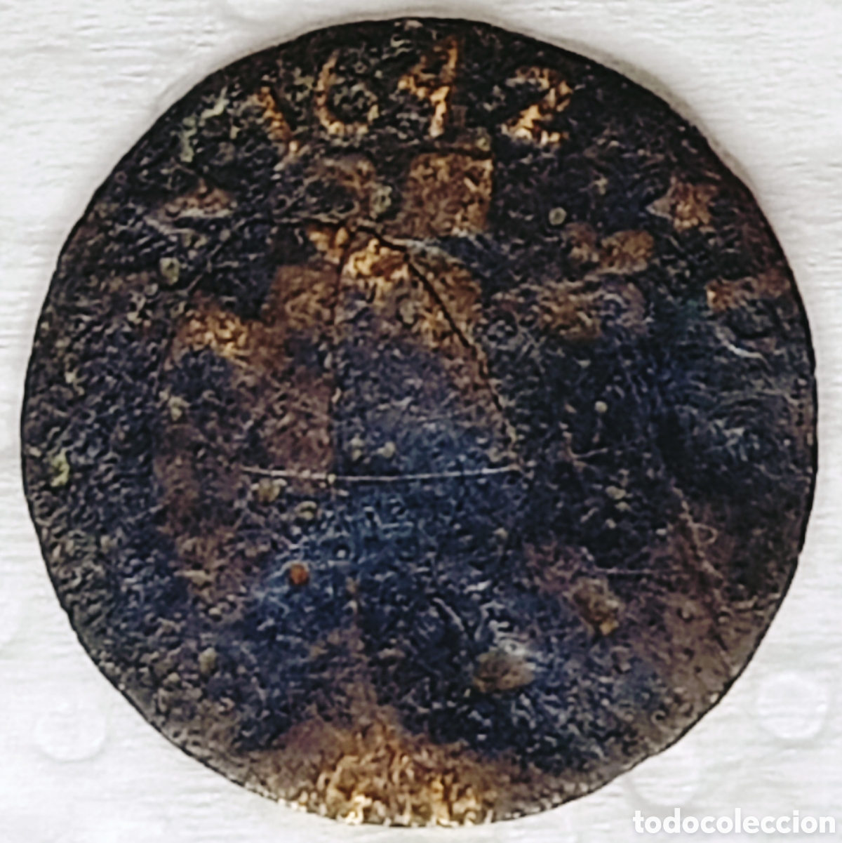 Monedas medievales: Moneda de &eacute;poca (1642) Muy rara - Foto 1