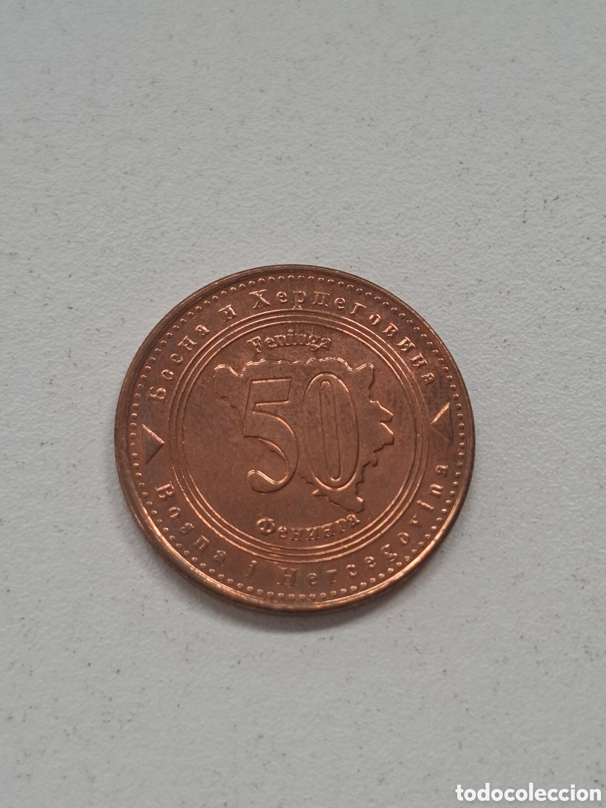 Monedas medievales: Moneda de 50 feninga Bosnia y Herzegovina | 50 c&eacute;ntimos marco convertible