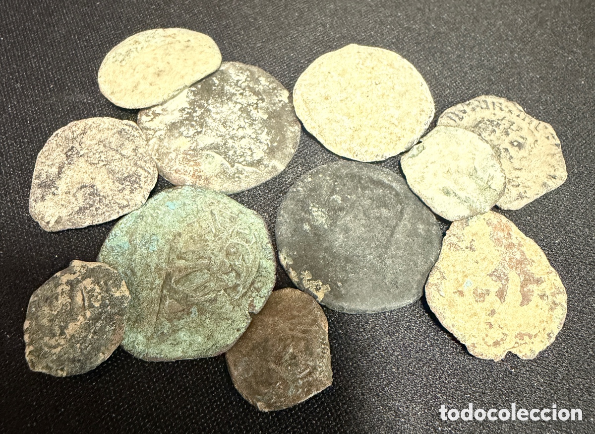 Monedas medievales: Lote 10 monedas a idetificar. - Foto 1