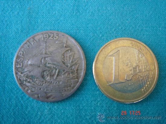 Monedas Rep&uacute;blica: VISTA OTRA CARA Y COMPARATIVA DIMENSIONES - Foto 2