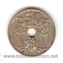 Monedas Rep&uacute;blica: MONEDA 50 CENTIMOS 1949 - Foto 1
