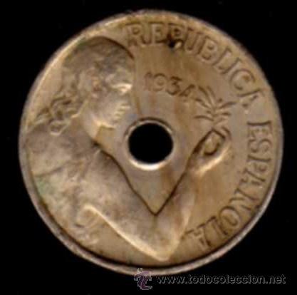 Monedas República: MONEDA 25 CÉNTIMOS - 1934 - II REPÚBLICA - Foto 1 - 29841835