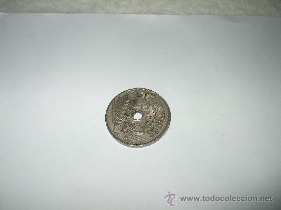 Monedas Rep&uacute;blica: Moneda de 25 centimos Espa&ntilde;a republica 1934 - Foto 2