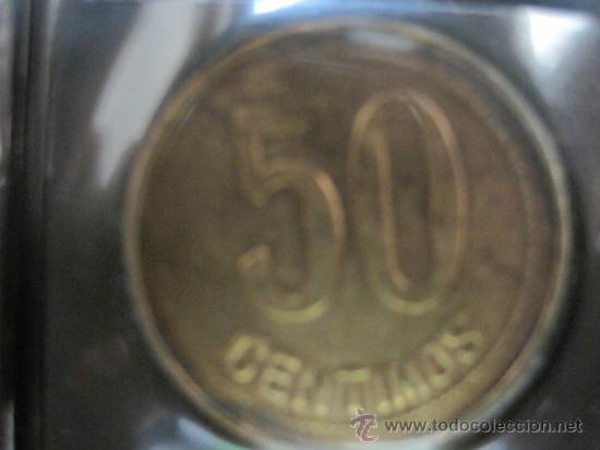 Monedas Rep&uacute;blica: 50 CTMS. Centimos 1937 COBRE - Foto 1