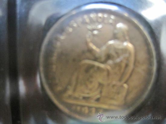 Monedas Rep&uacute;blica: 50 CTMS. Centimos 1937 COBRE - Foto 2