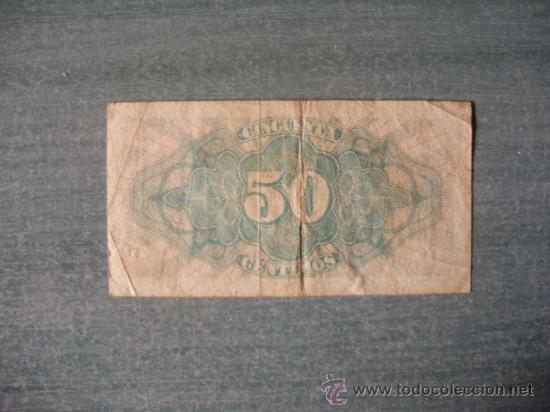 Monedas Rep&uacute;blica: 50 CENTIMOS REPUBLICA. - Foto 2