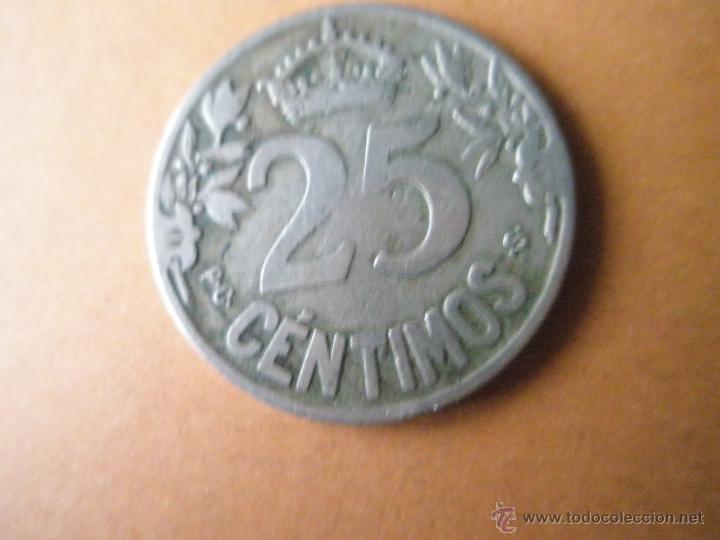 Monedas Rep&uacute;blica: MONEDA DE ESPA&Ntilde;A-25 C&Eacute;NTIMOS-R.E.-1925-. - Foto 2