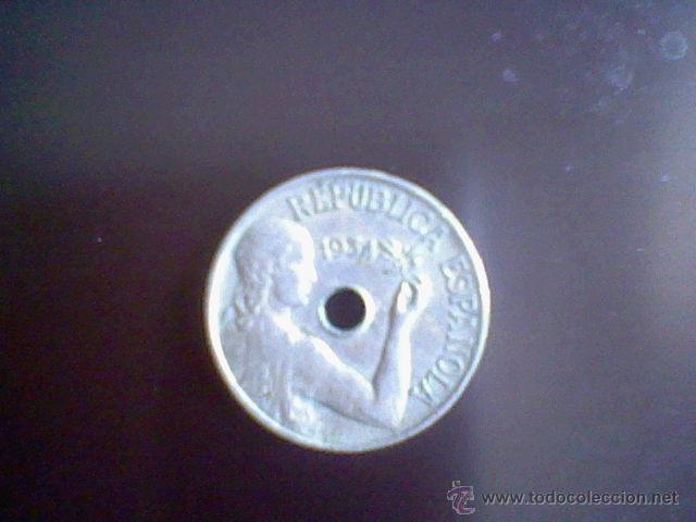Monedas Rep&uacute;blica: 25 centimos cts republica moneda - Foto 2
