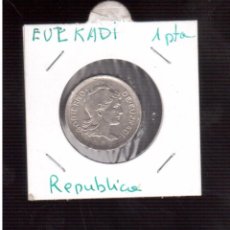 Monedas República: MONEDAS DE LA II REPUBLICA ESPAÑOLA EUSKADI 1 PESETA. Lote 57106681
