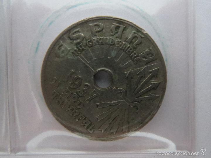 Monedas Rep&uacute;blica: MONEDA 25 CENTIMOS 1937 - Foto 1