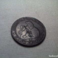 Monedas República: MONEDA DE LA REPÚBLICA DE 5 CÉNTIMOS. 1870. PÁTINA NEGRA Y MAGNÍFICO E. CONSERVACIÓN.. Lote 62418320