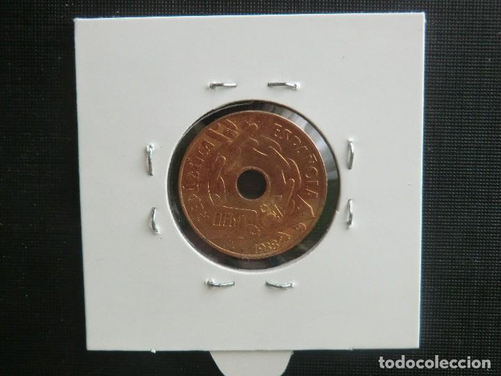 Monedas Rep&uacute;blica: 25 CENTIMOS 1938 SIN CIRCULAR CON  BRILLO ORIGINAL - Foto 2