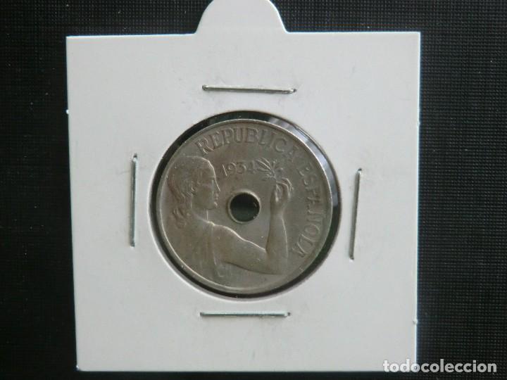 Monedas Rep&uacute;blica: 25 CENTIMOS 1934 SIN CIRCULAR - Foto 1