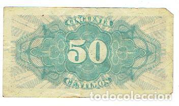 Monedas Rep&uacute;blica: 50 centimos 1937 - Foto 2