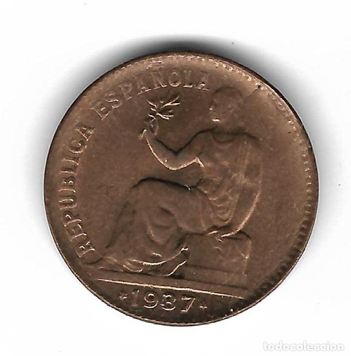 Monedas Rep&uacute;blica: MONEDA. 50 CENTIMOS. 1937. ESTRELLA 36. - Foto 1