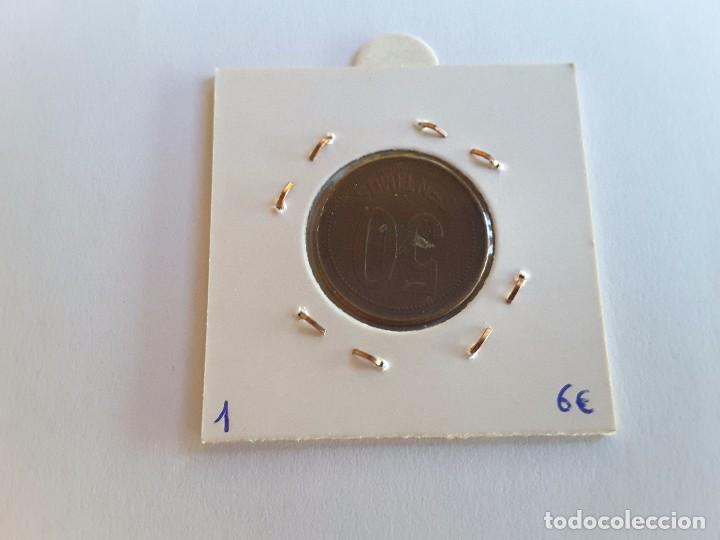 Monedas Rep&uacute;blica: 50 centimos 1937 - Foto 2